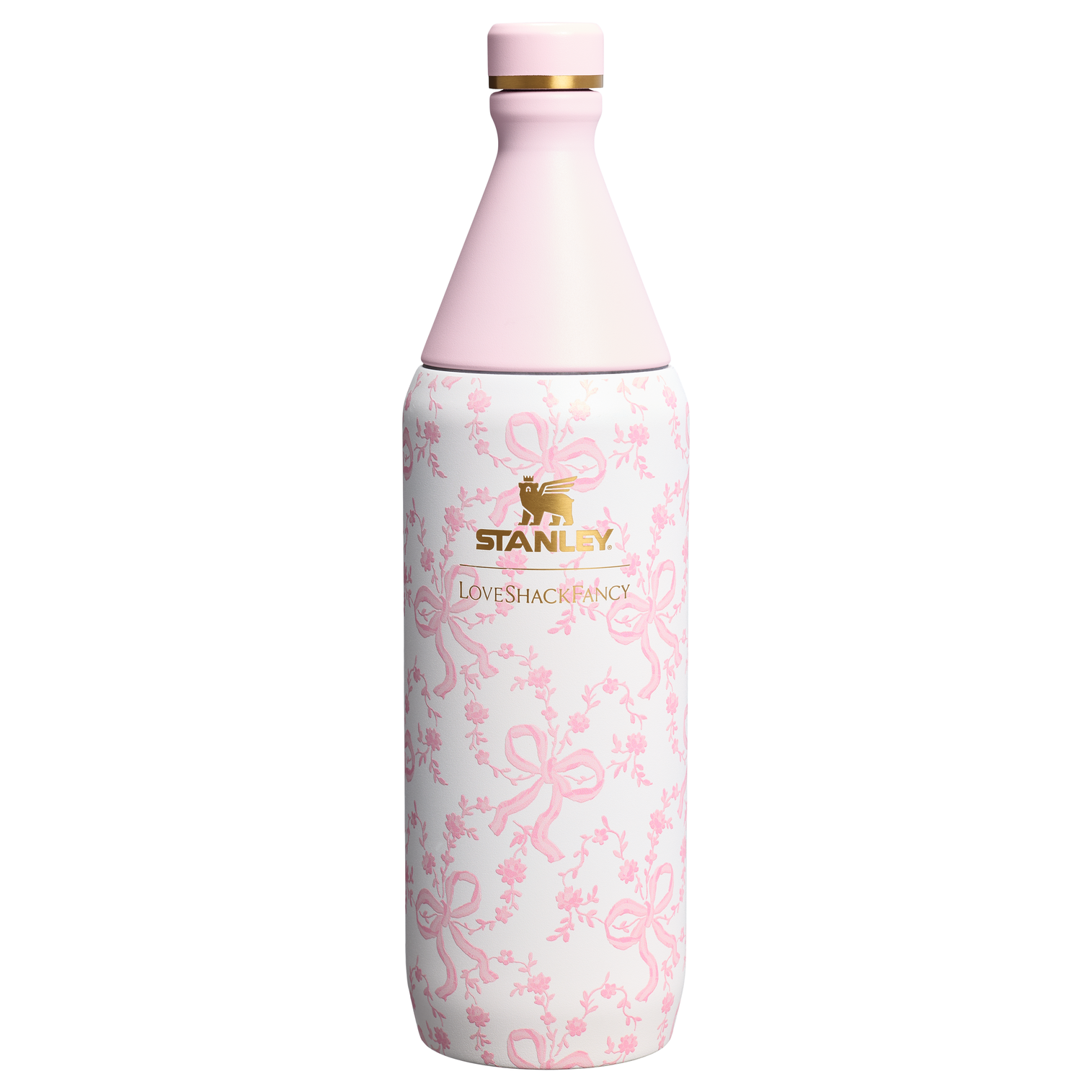 Alternative view of Stanley 1913 x LoveShackFancy Holiday All Day Slim Bottle | 34 OZ