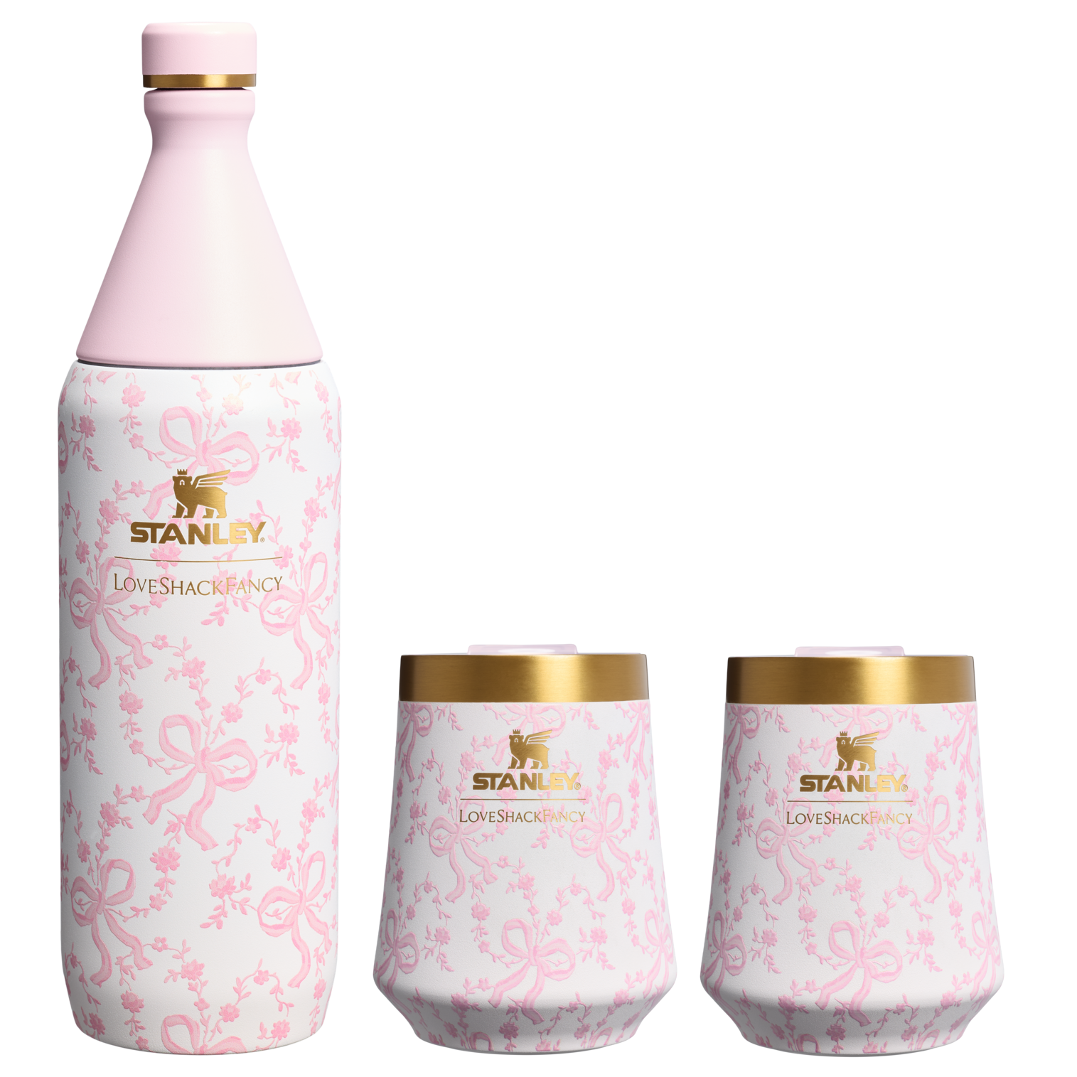 Alternative view of Stanley 1913 x LoveShackFancy Holiday Reserve All Day Wine Set | 34 OZ | 11 OZ